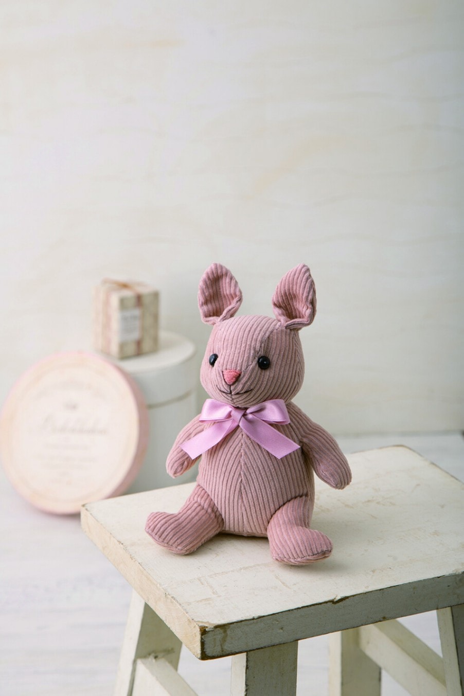 ハンドメイド Pinkライオンロップちゃん うさぎのぬいぐるみ