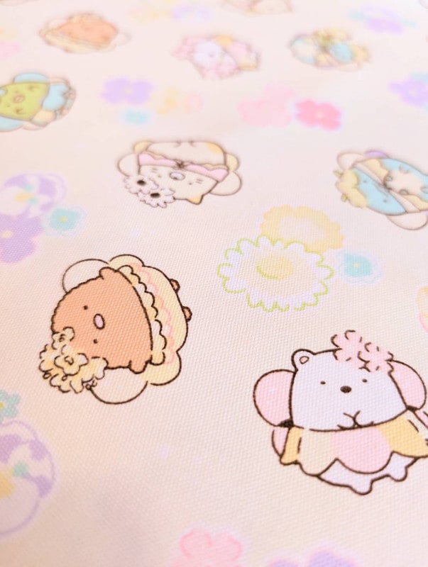 すみっコぐらし　フェアリー柄　オックス生地　クリーム　布