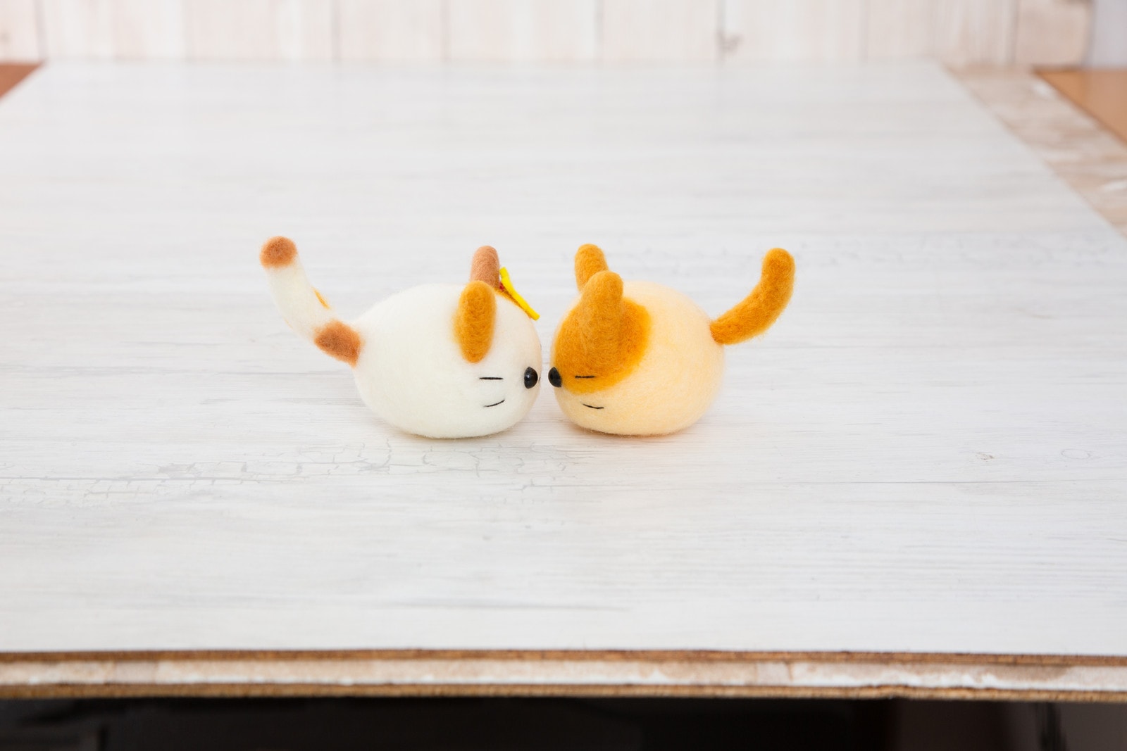 羊毛フェルトキット なかよしにゃんころ ミケ＆クッキー 猫 にゃんころ