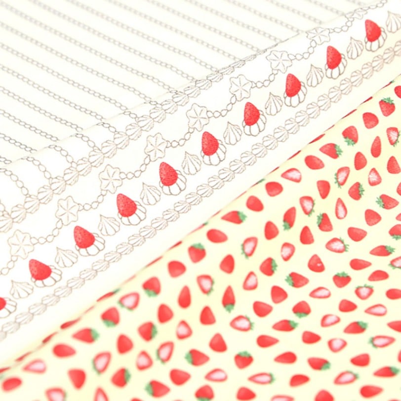 ドール服用生地 ストロベリー Decora Doll デコラドール/ちいさな世界