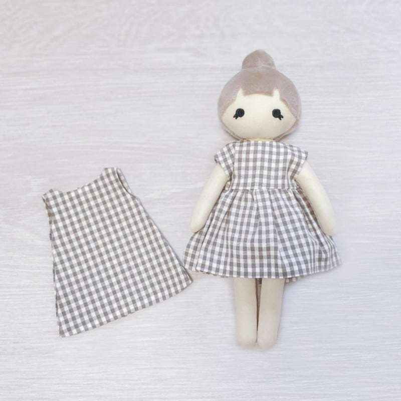 KIYOHARAラシックドールりり　グレーチェック  ドール付きスターターキット