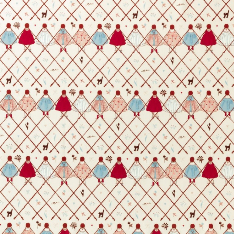 Kurahashi Rei　みつあみ　カットクロス　布　くらはしれい　人気イラストレーター　絵本作家　仓桥伶衣　50cmカット
