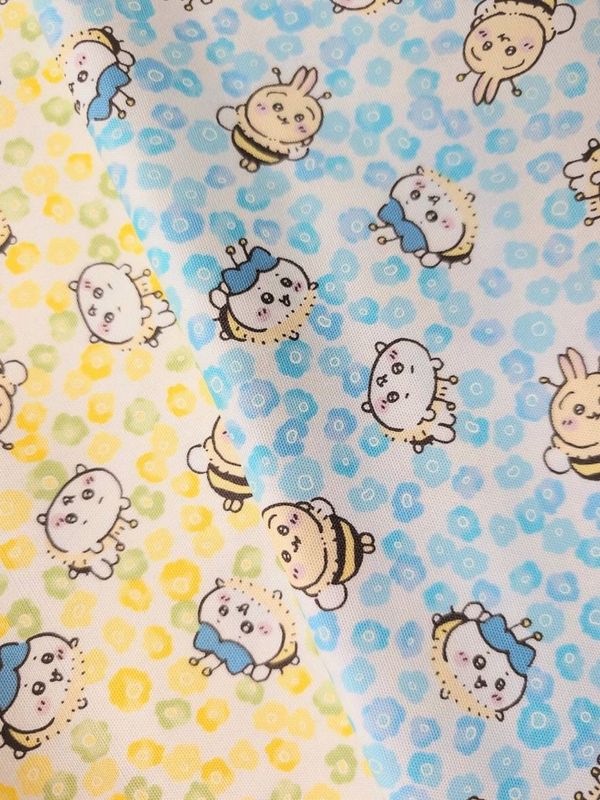 ちいかわ　花柄　オックス生地