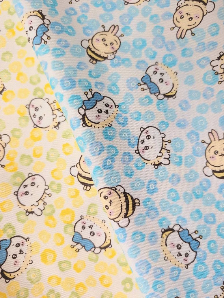ちいかわ 花柄｜オックス生地｜入園入学向け】 バッグ・巾着・レッスン