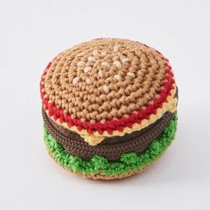 コスモ(COSMO) 刺しゅう糸で編むちいさな ポーチ (ハンバーガー)