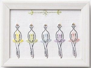 100ネエサン　刺しゅうキット　小さなフレーム（バレリーナ）