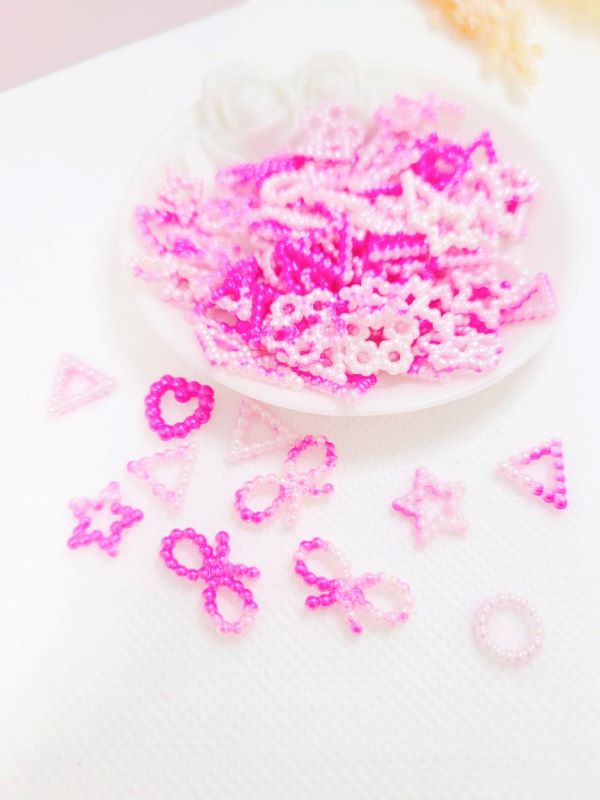 大容量ピンクグラデーションパールフレームmix