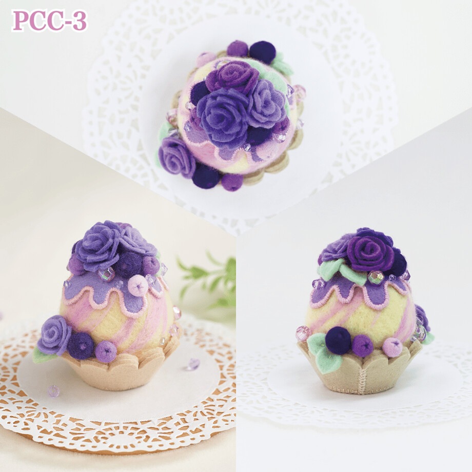 手芸キット】羊毛で作る スイーツピンクッション 全3種｜羊毛フェルト