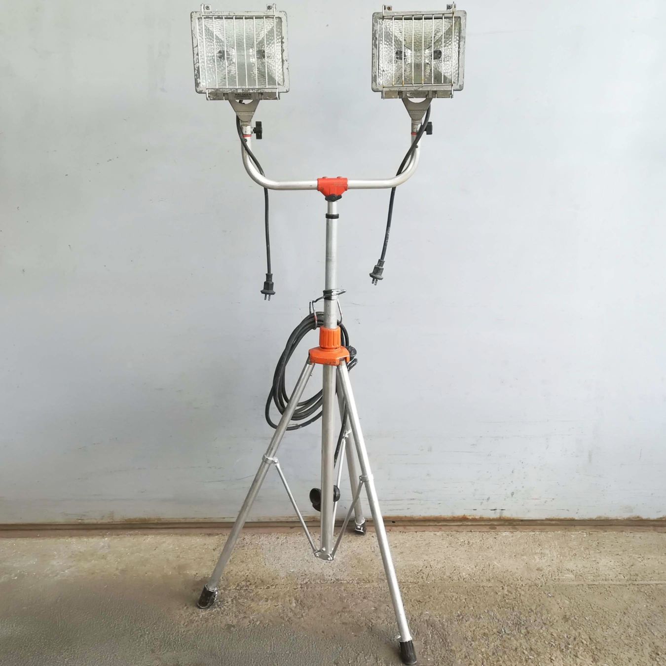 【2灯セット】ハロゲンライト 投光器 ハタヤ PH-500 作業灯 HATAYA【スタンド付】