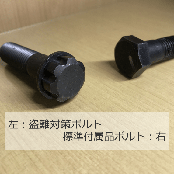 イモア 敷鉄板安全止め金具ダブルプレート用オプション 盗難対策用ボルト 1箱(150本入)