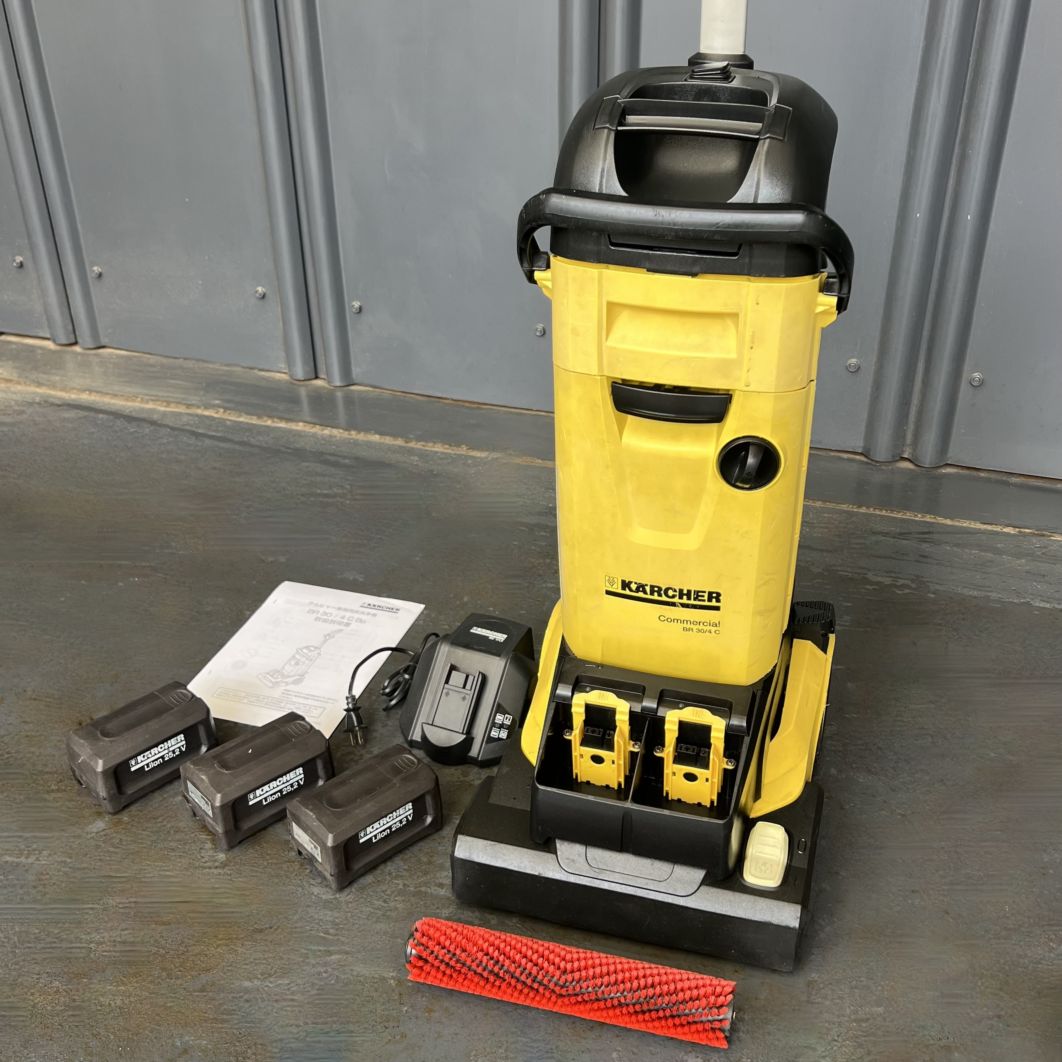 【動画】ケルヒャー 業務用手押し式小型床洗浄機 BR30/4CBp Karcher【中古】