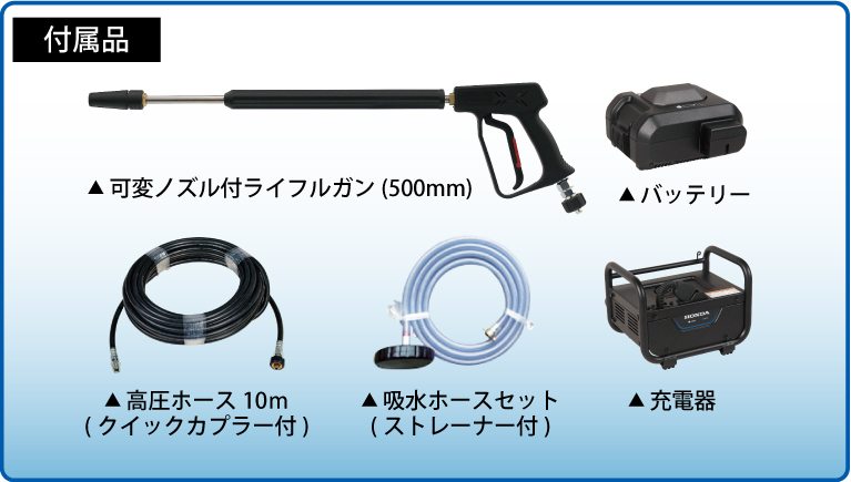 スーパー工業 バッテリー式 高圧洗浄機 SLC-1505eGX-2