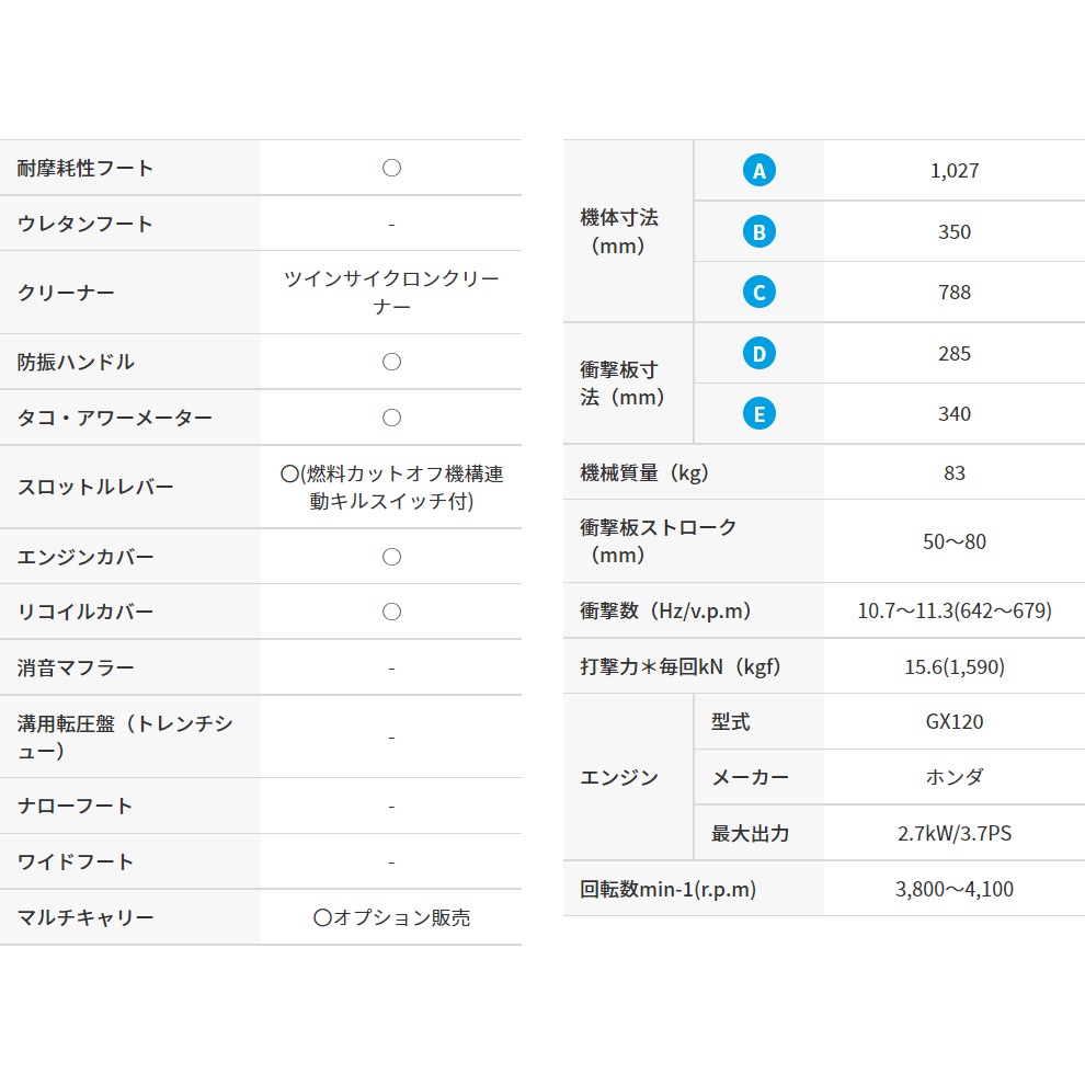 三笠産業 ランマー MTX-80HD