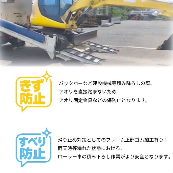 アルミブリッジ ローダーブリッジ GPL-150-33-3.0G ゴム有 3t/セット GPL型 3.0トン/セット 昭和ブリッジ