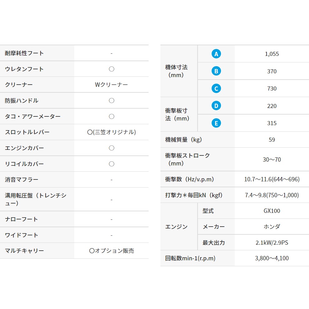 三笠産業 ランマー 静音型 MT-55H-SS