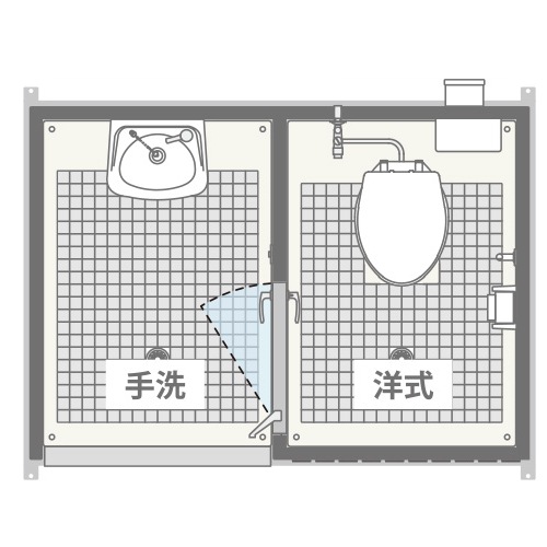 ハマネツ 屋外トイレ EPOCH エポックトイレ TU-EPFMW ベーシック