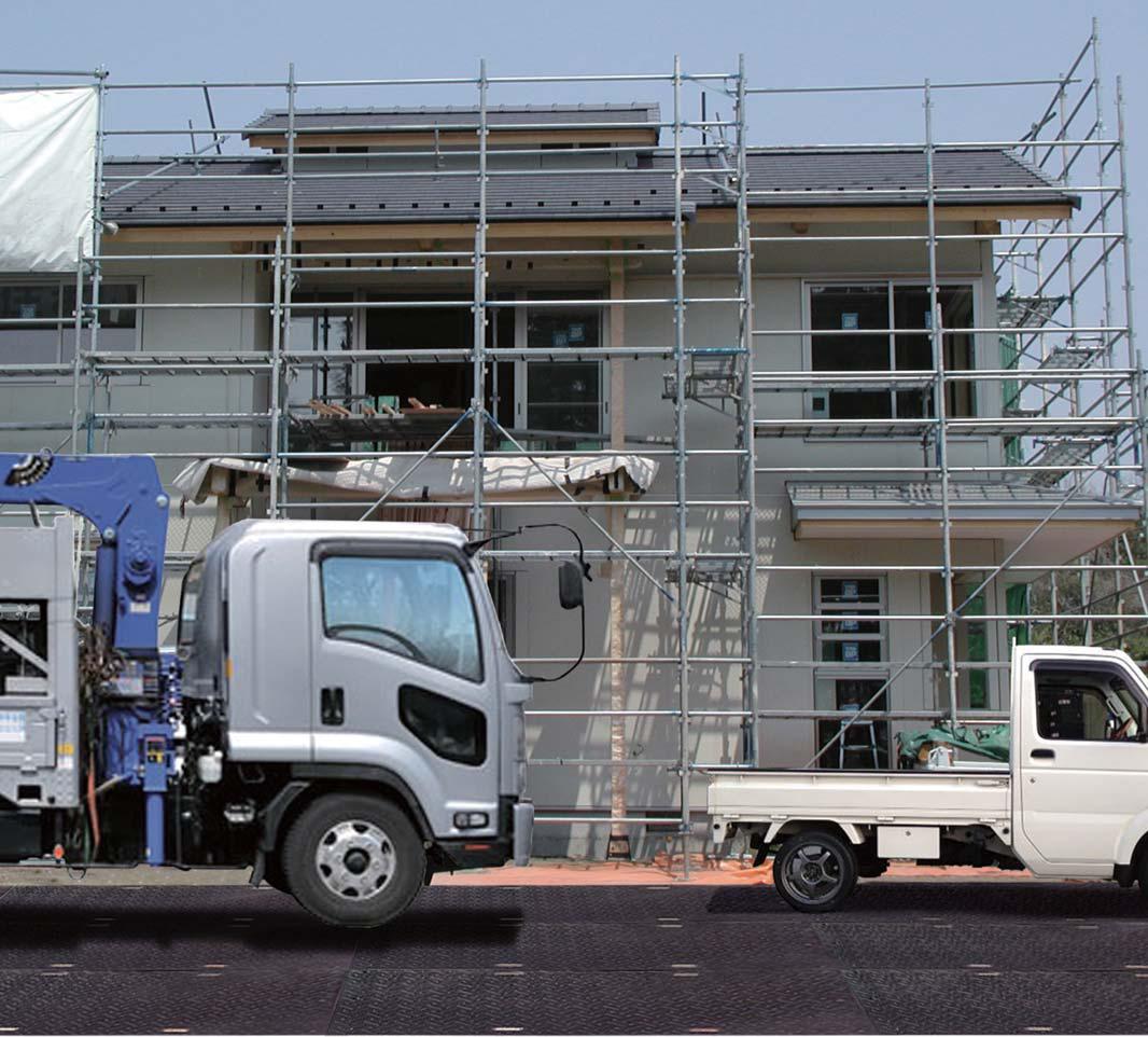 篠田ゴム 樹脂製敷板 タフマットⅢ 3×6