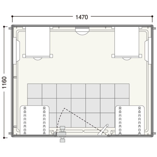 ハマネツ 車載休憩所 Refresh Room リフレッシュルーム RU-RR1