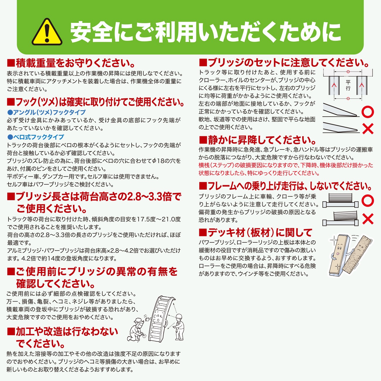 アルミブリッジ 0.8t(0.8トン) 08-CA6-30 歩行型 アングルフック 日軽金 2本セット