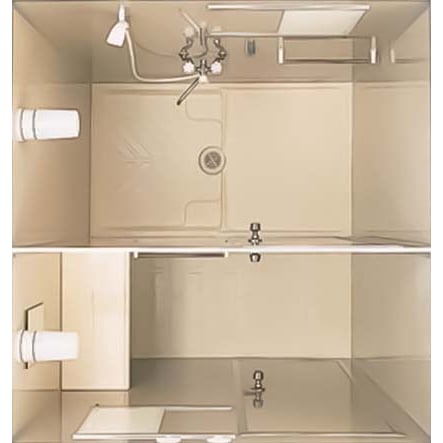 ハマネツ 屋外風呂シャワーユニット FS2-25R NAMBU SHOP