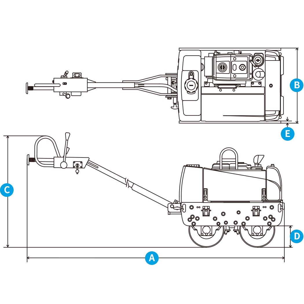 三笠産業 バイブレーションローラー 低騒音 MRH-700DSA