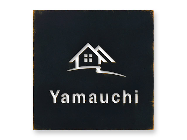 表札 DSN-K6（デッサン／切文字・抜き文字） Ｗ150×Ｈ150mm