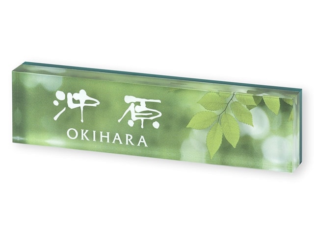 表札 PYF-22-22（枝葉と木漏れ日の風景）プライ Ｗ148×Ｈ38mm