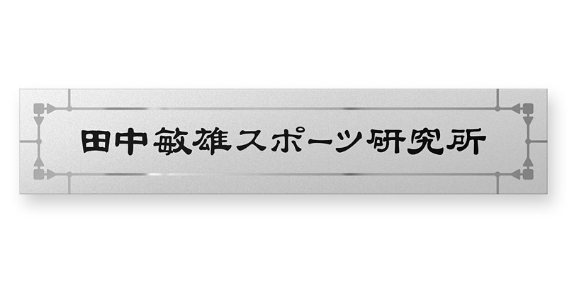看板 銘板 (会社・オフィス・事務所・店舗・マンション・アパート等) BRTS-S-3 FB銘板 カッティングシート W400×H80mm
