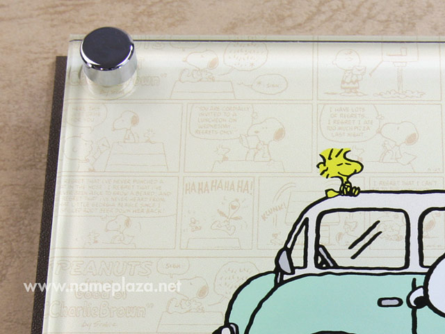 表札 スヌーピー NSPAIS-C1-21 （車とスヌーピー） W150×H150mm