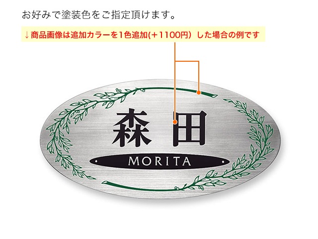 表札 門柱用 SKD-SF-82 サインD型対応 W226×H113mm | 機能門柱用表札