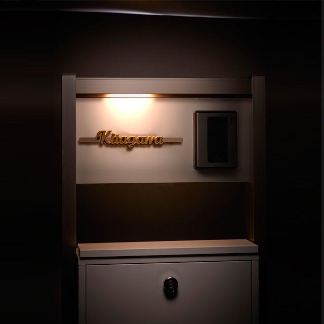 表札 門柱用 切文字表札 3D文字タイプ EEF-R （レガリオ2・レガリオ-L