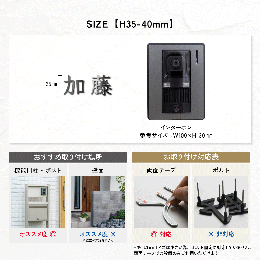 表札 切り文字 KM文字（ステンレス 鏡面仕上げ／漢字）／※価格は1文字