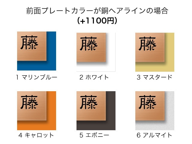 表札 門柱用 SIF-サイン5-SF-N4 （アルディ門柱など用／コゲ茶＋ステンの2層式） 4穴タイプ W200×H100mm