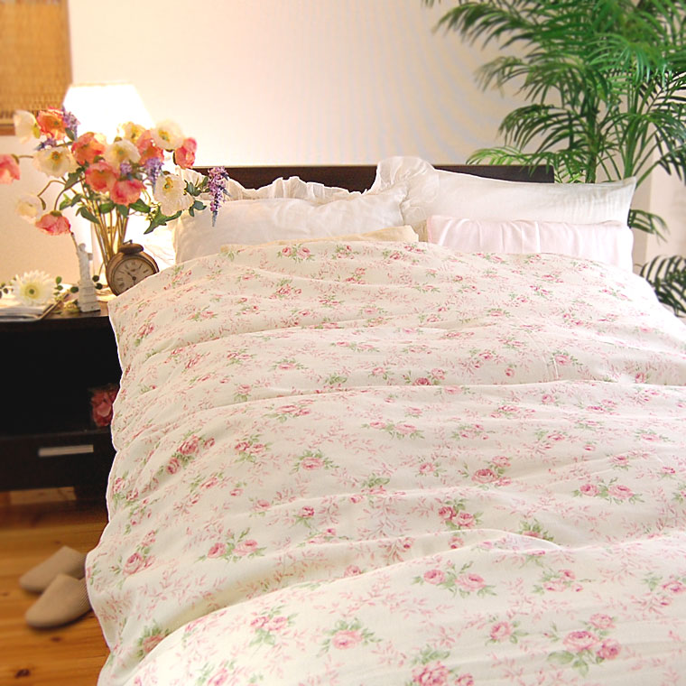 Rady グラデーションフラワー ベッドカバー ピローケース Rady グラウ