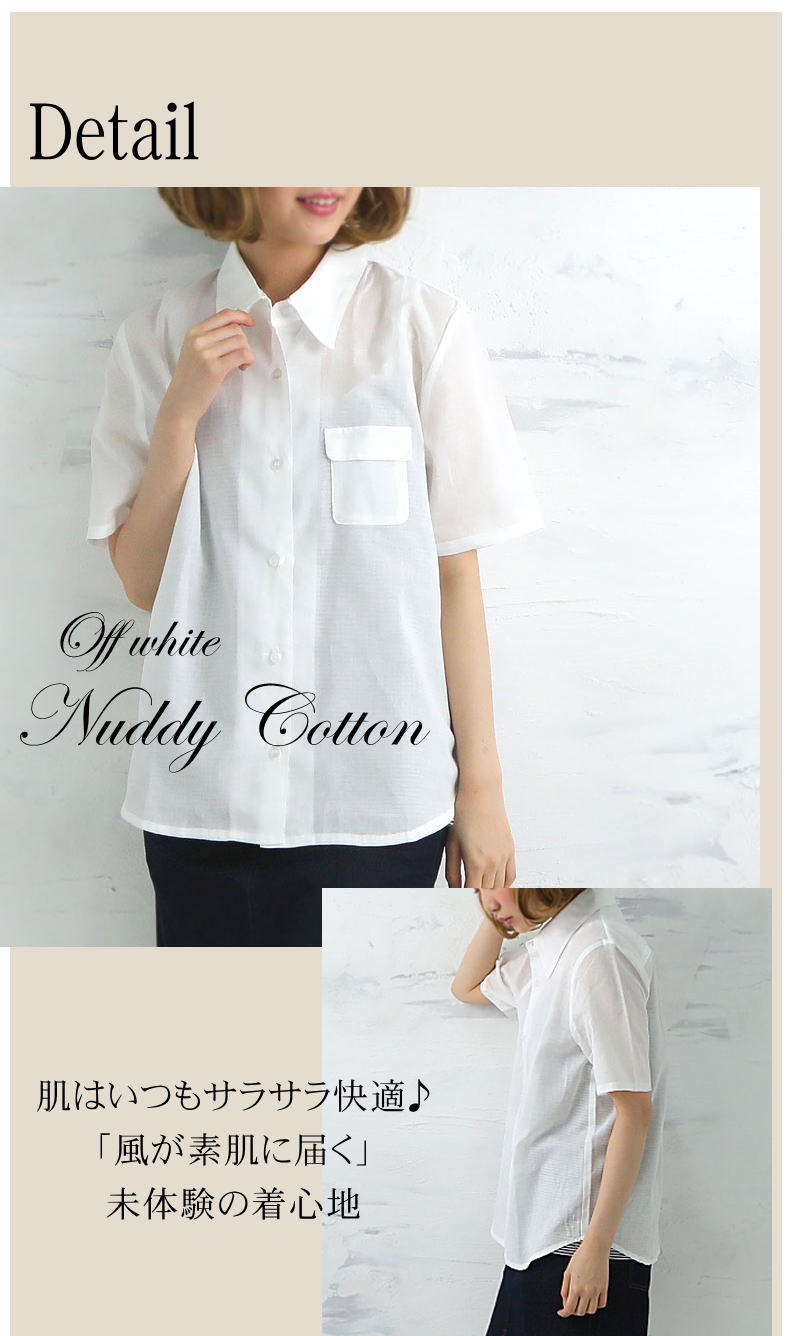 ��ʪ�Υ����� ����ĥ֥饦�� Ⱦµ ���եۥ磻��<br>�����ڤΡ�Nuddy Cotton�ۥ�����1���Ω��*�� �֥饦�� ��100�󤢤����к����۴�®������������ ������OK