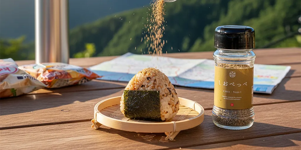 おにぎりを握る