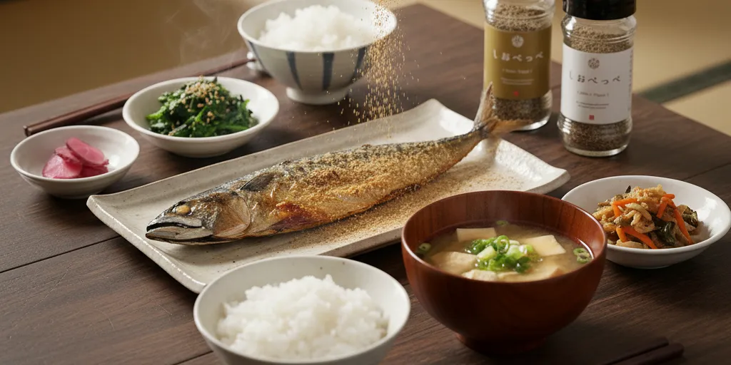 焼き魚にふりかける