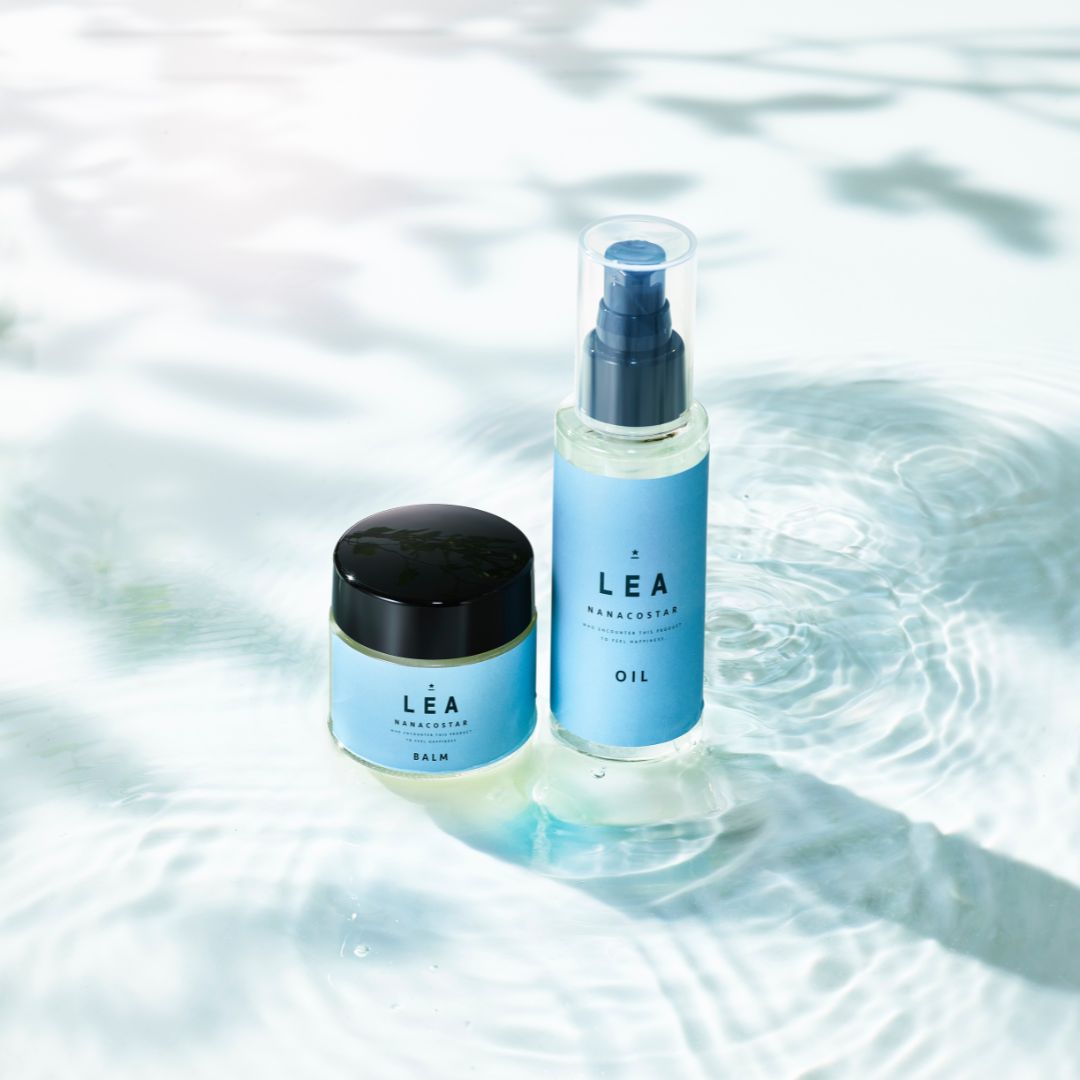 LEA ヘアオイル＆バーム コットン巾着セット