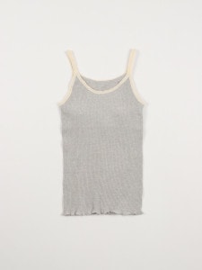 ナナリブカップ付キャミソール　グレー