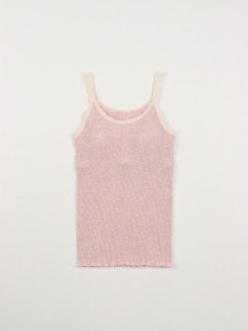 ナナリブカップ付キャミソール　ピンク