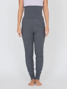 リラックスコットン腹巻レッグパンツ　チャコールグレー