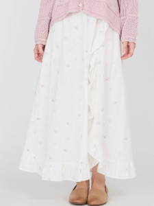 プチローズフリルスカート