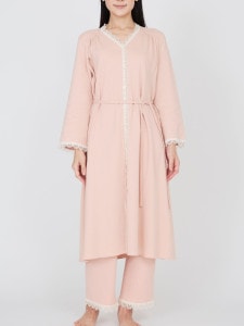 スズランギャザードレス＆パンツセット ピンク（S/M/L）