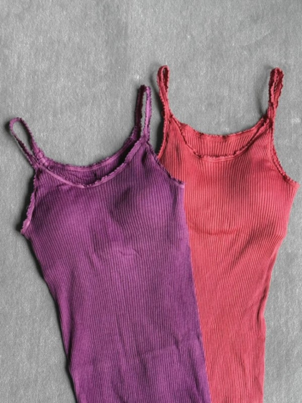 画像：【2月中旬頃お届け】草木染めナナリブカップ付きキャミ＆ショーツ※種類により価格が異なります