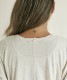 【残りわずか】ファインニットツイストTシャツ　ライトグレー