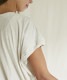 【残りわずか】ファインニットツイストTシャツ　ライトグレー