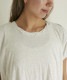 【残りわずか】ファインニットツイストTシャツ　ライトグレー