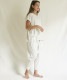 【残りわずか】ファインニットツイストTシャツ　ライトグレー