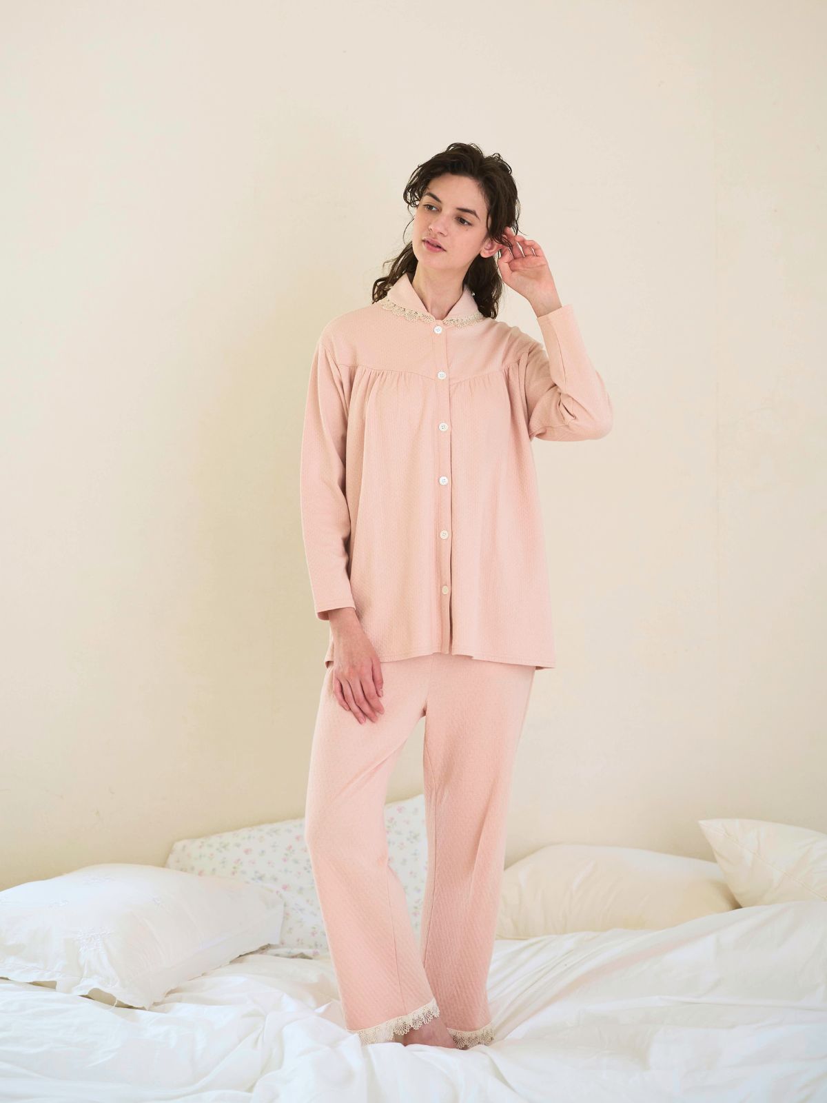 【再入荷】スズランパジャマトップス