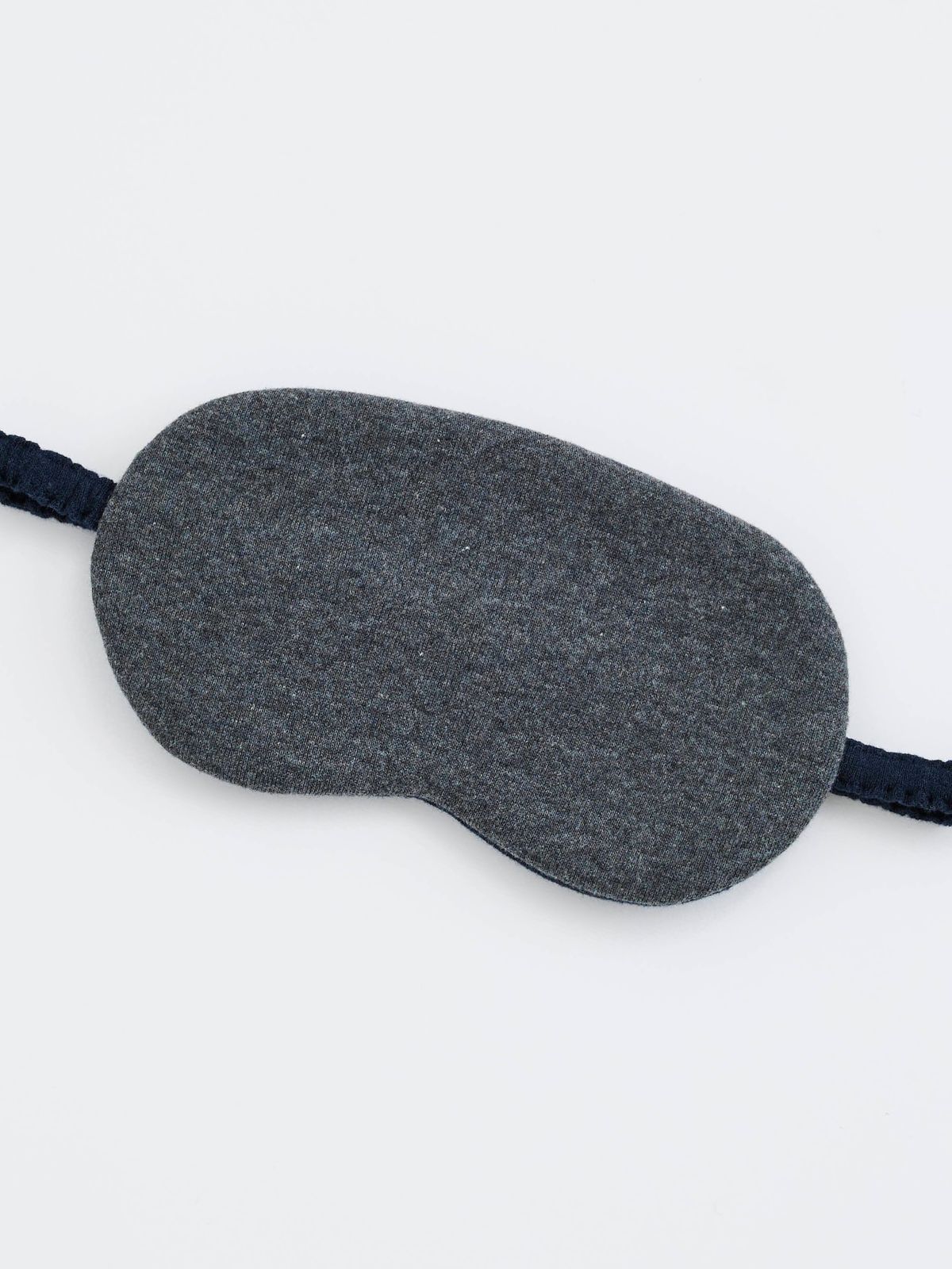 ハンメイドのアイマスク　ネイビーリバーシブル（ビッグサイズ）
